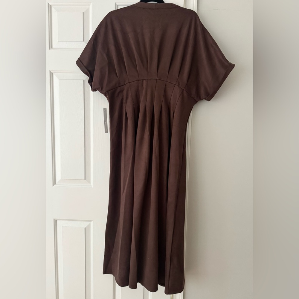 Anthropologie Brown Maxi Dress with Front Zip - Picture 11 of 14